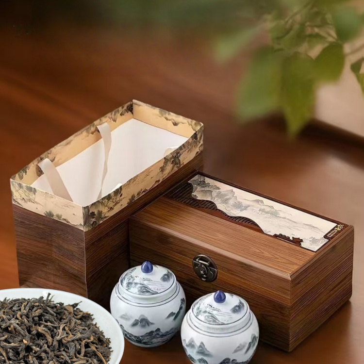 2022 Chinese 400g Vintage Dark Tea Feelling Smooth And Rich Liu Bao Tea Vintage Dark Tea In Premium Gift Box.