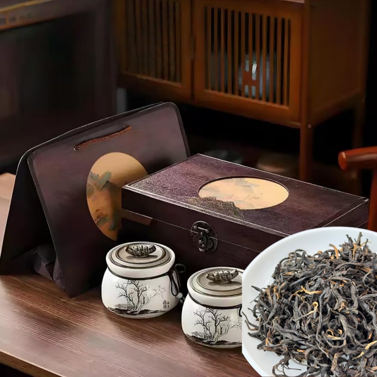 Organic Chinese Black Tea 300g Gift Box Jin Xuan Black Tea Soup Is Bright Red In Color And Has A Refined Aroma.